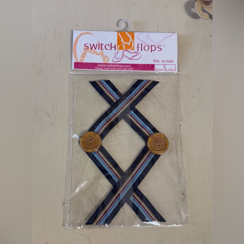 Switch-flop Straps for Lindsay Phillips Flip Flops. Size Large
